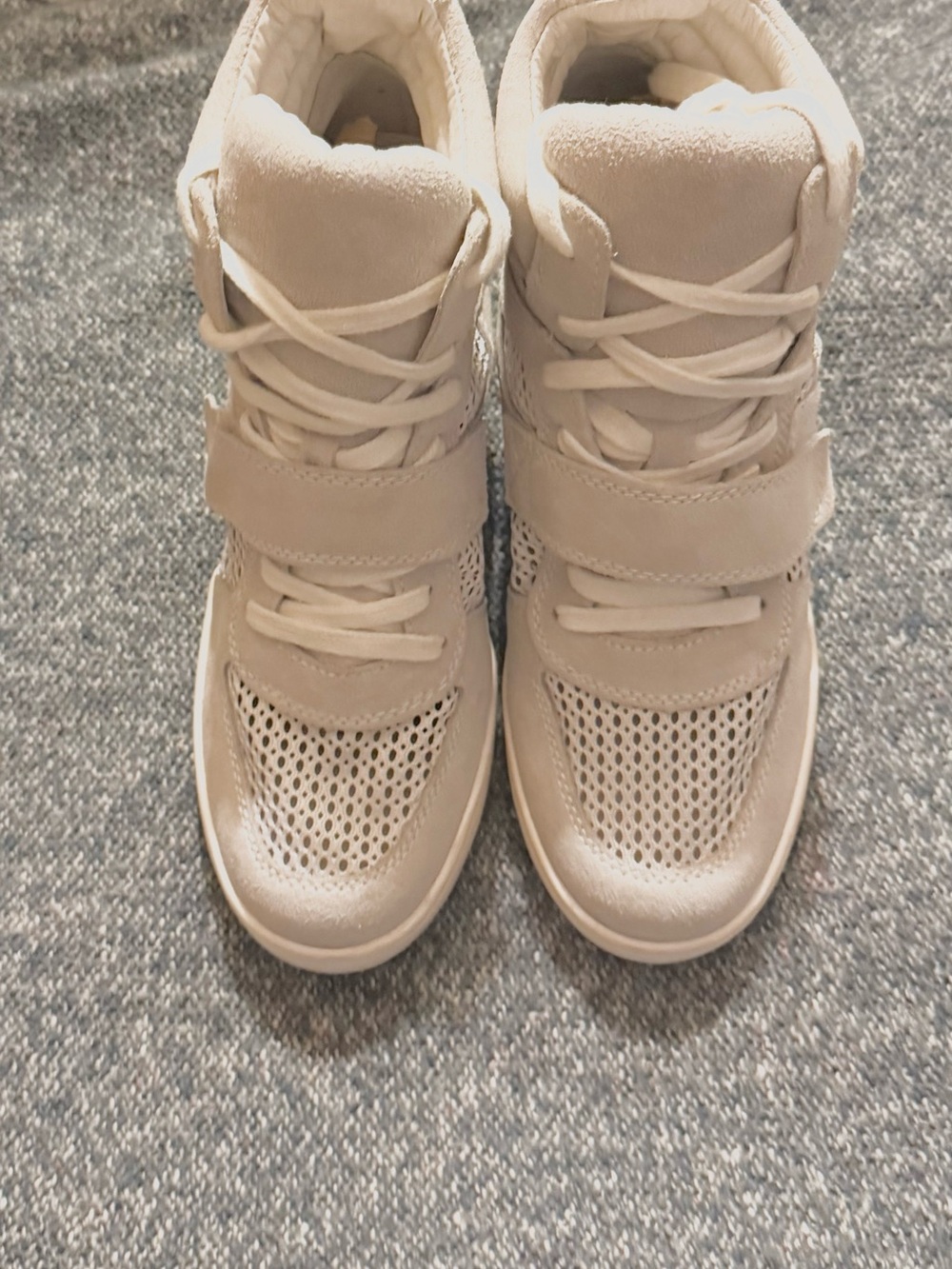 Ash Women's Suede Wedge Sneakers